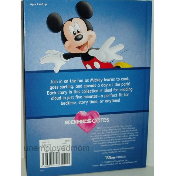 Disney Mickey Minnie Mouse Plush & Books 5 minute Stories Kids Stuffed Animal - Picture 9 of 13